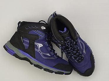 trekingowe: Damskie buty trekkingowe/mid hiking – kolor fioletowo‑czarny z szarymi — 1