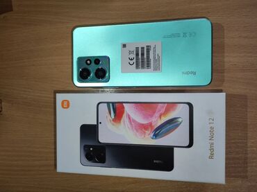 Мобильные телефоны: Xiaomi, Redmi Note 12, Б/у, 256 ГБ, цвет - Зеленый, 2 SIM