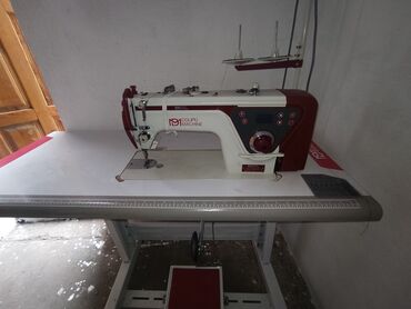 швейный эшек: Тигүүчү машина Machine, Жарым автоматтык
