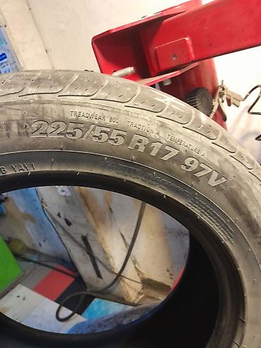 15 diski: KUMHO markalı yay‑yol şini - Ölçü: 225/55 R17 - Yük/ sürət indeksi — 1