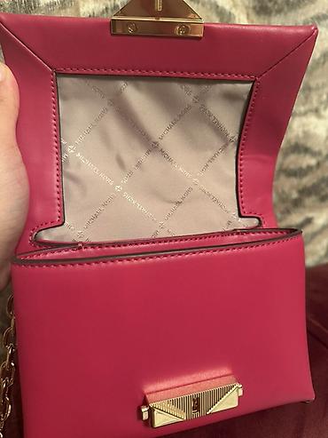 Çantalar: Michael Kors çiyin çantası – çəhrayı rəngdə, qızılı metal detallar və — 3