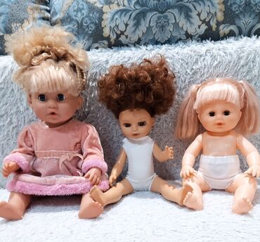 дом барби: Куклы-пупсы, продажа по отдельности. 1) Пупс в розовом платье -