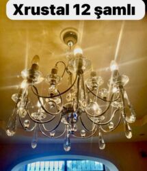 listurlar: Çılçıraq, 8 lampa, Metal