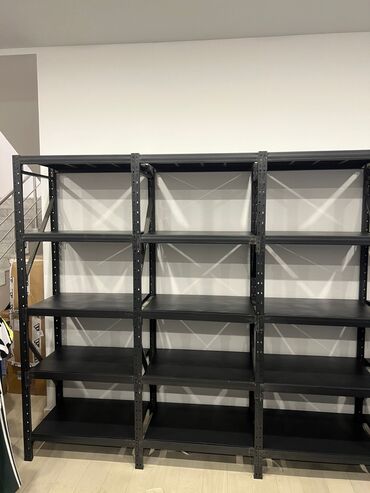 Sifarişlə stelajlar: Anbar və mağazalar üçün metal rəf sistemi - Material: qalın metal — 7