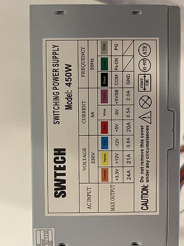 samsung notebook adapter: Qida bloku 450 W, Yeni — 2