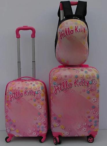 Putni koferi i torbe: Dečiji kofer na točkiće – motiv Hello Kitty - Tvrda školjka sa — 6