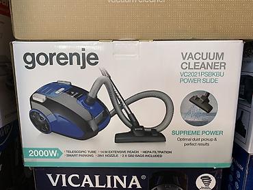 Пылесос Gorenje VC2021PSBKBU Power Slide - Мощность 2000 Вт - at lalafo.kg Пылесос Gorenje VC2021PSBKBU Power Slide - Мощность 2000 Вт -