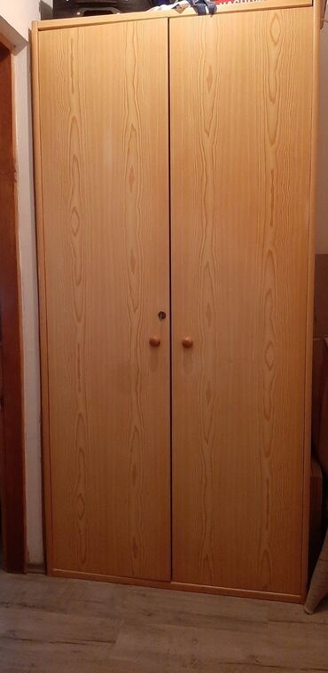 jela rs ormari: Double warderobe, Wood, color - Beige, Used