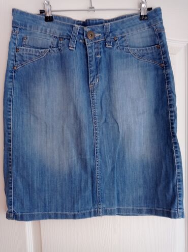 teksas suknje za punije: XL (EU 42), Mini, bоја - Tamnoplava