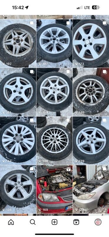калпаки: Дөңгөлөктөр монтажда 185 / 65 / R 16, All-season, Комплект, Жеңил унаалар, Куйма, тешиктери - 5