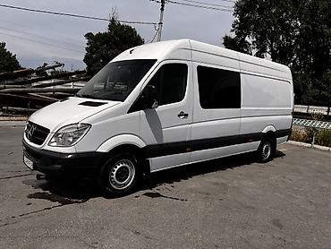 сетка военная: Mercedes‑Benz Sprinter (длинная база, высокий крыша), белый. 2.7 мотор — 3