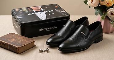 kişi balaklavları: Pierre Cardin kişi klassik ayaqqabı . Təbii dəridir Təp təzədir heç — 1