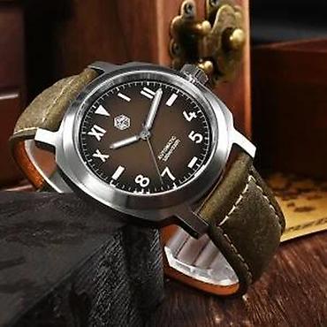 Ručni satovi: San Martin SN0065 - 40mm - Braon Potpuno nov muški sat San Martin — 11