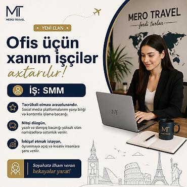 bagcada is: SMM menecer tələb olunur, 18-29 yaş, Təcrübəsiz — 1