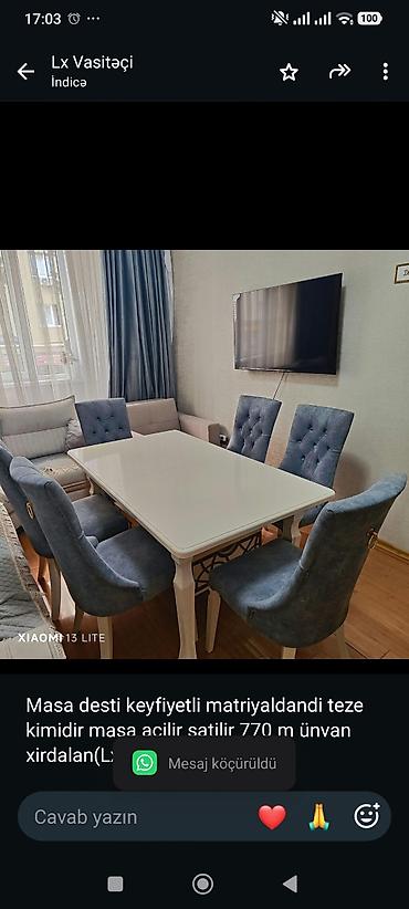 Masa desti keyfiyetli matriyaldandi teze kimidir masa açilir satilir lalafo.az -da Masa desti keyfiyetli matriyaldandi teze kimidir masa açilir satilir