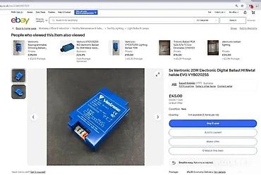Ostali elektro materijali: Ventronic elektronski prigušnica/driver za MH/keramičke/HPS sijalice — 7