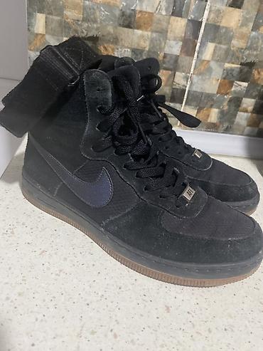 nike air force 1: Nike Air Force 1 High – qara rəng - Model: Nike Air Force 1 High (AF1 — 2