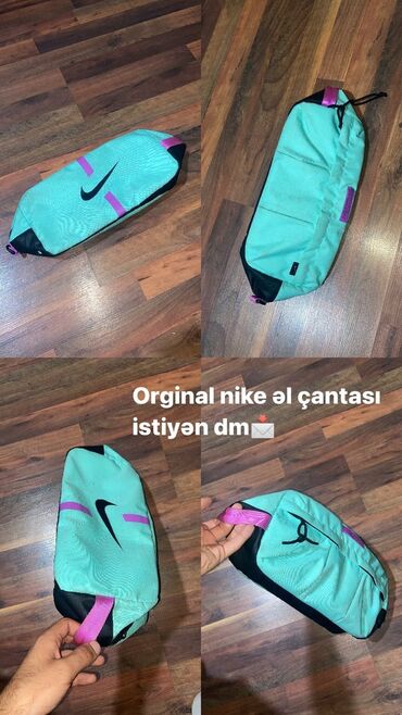 ikinci el saatlar: Orginal Nike Əl çantası
Təzəsi Bakıda mağazalarda 95manatdı