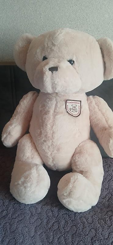 teddy miska: Böyük ölçülü plyuş ayı oyuncağı - Rəng: açıq bej/krem - Material: çox — 4
