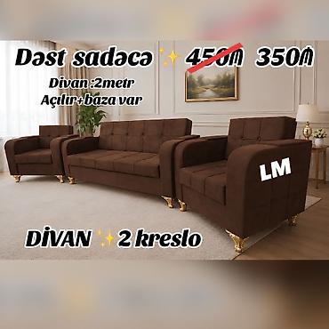 Divan + 2kreslo Endirim fürsəti💣 Qiymət : 350₼ Yeni və sifarişlə 💥 lalafo.az -da Divan + 2kreslo Endirim fürsəti💣 Qiymət : 350₼ Yeni və sifarişlə 💥