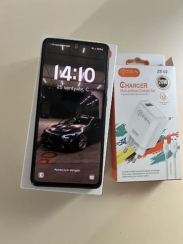 note 7 samsung: Samsung Galaxy A52, 128 GB, rəng - Qara, Sensor, Face ID — 4