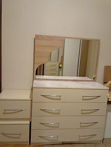 Krem rəngli komod və güzgülü üst panel dəsti - Material lalafo.az -da Krem rəngli komod və güzgülü üst panel dəsti - Material