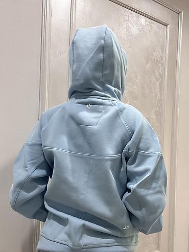толстовки nike: Светло-голубое худи Nike - Цвет: небесно-голубой - Крој: свободный, с — 3