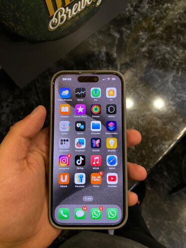 planşet apple: IPhone 15 Pro, 128 ГБ, Natural Titanium, Гарантия, Беспроводная зарядка, Face ID