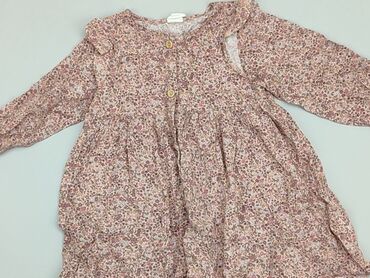 sukienka długa w kwiaty: Dress, H&M, 9-12 months, condition - Good
