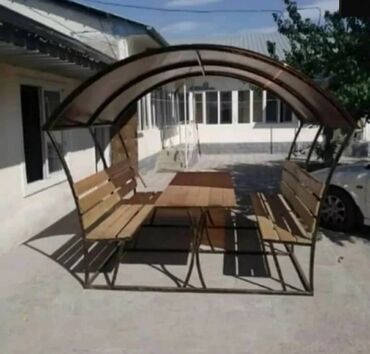 купить уличные скамейки: Беседка Металл