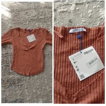 детские рубашки с длинным рукавом: Zara yeni etiketi üzərində s razmer