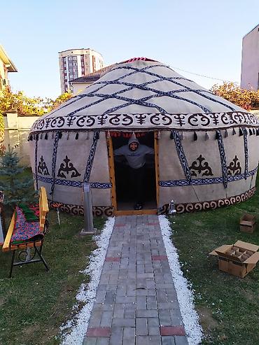 Аренда юрт: Аренда юрты, Каркас Деревянный, 85 баш, С полом, Самовар, Стол — 20