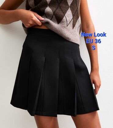 pantalone od trikotaze: S (EU 36), Mini, bоја - Crna