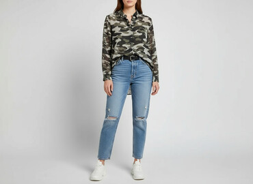 koszulka z koparką: H&M Divided, Сорочка жіноча, розмір 2XL