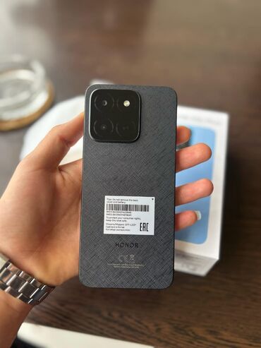телефон fly 2 симки: Honor X5b Plus, 128 GB, rəng - Boz, Zəmanət, Sensor, Barmaq izi