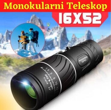 Binoculars: Monokular Bushnell 16x52 - Teleskopski Durbin Bushnell monokular sa