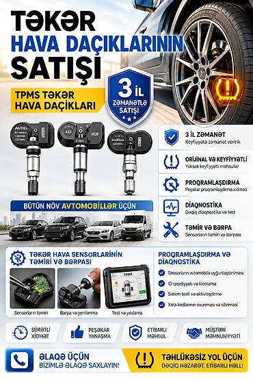 Ehtiyat hissələri: TPMS Təkər Təzyiq Sensorları – 3 il zəmanət Məhsul və xidmətlər: - — 1