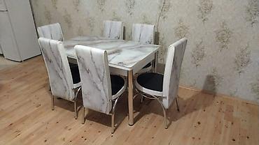 Masa və oturacaq dəstləri: Mətbəx üçün, Yeni, Açılan, 4 stul — 3