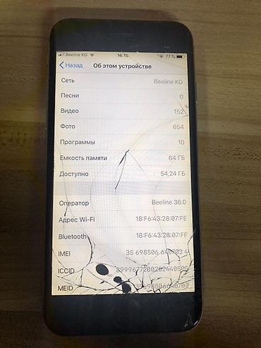 best comp: IPhone 6, 64 ГБ, цвет Space Gray Основные характеристики: - Экран - — 4