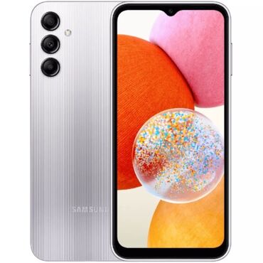 Samsung: Samsung Galaxy A14, 128 GB, rəng - Ağ, Düyməli, Barmaq izi, İki sim kartlı