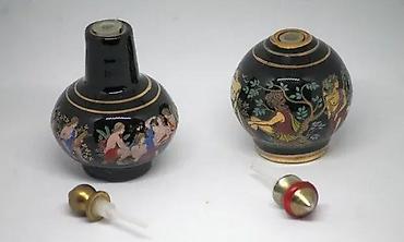 Stare vaze i dekor: MIRISNICE minijaturne grčke keramičke bočice za parfem. Ručna izrada — 5