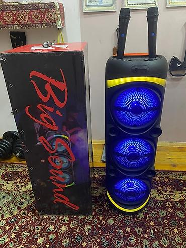 bluetooth mikrofon karaoke: Portativ “Big Sound” karaoke akustik sistem. Ultra güclü ses sıstemı — 1