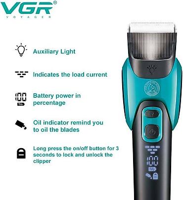 it satiwi: VGR 208 - İt pişik qırxan 2000mAh 2 speed 6500-7000RPM Cord/Cordless" — 6
