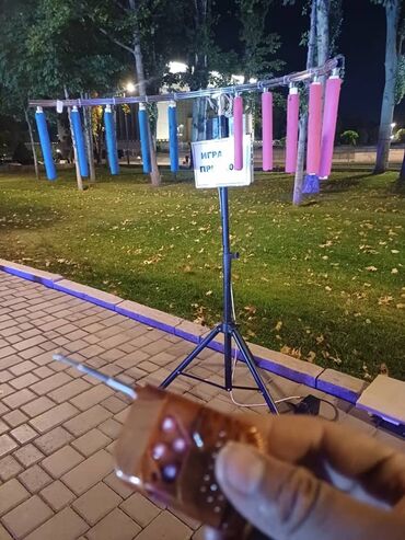 развлекательный комплекс: Аттракцион “Игра на реакцию” с подвесными мишенями и дистанционным