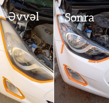 Avtoyumalar: Saralmiş, çirklənmiş, şəffafligi itmiş faralarin və arxa stoplarin — 6