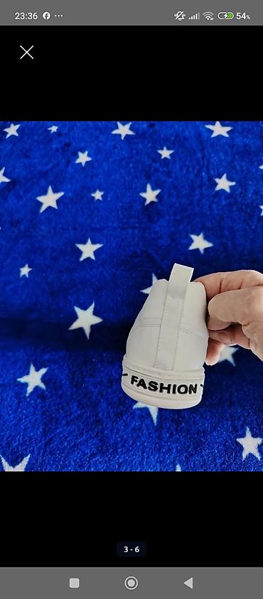Кроссовки и спортивная обувь: Tezedi 40brazmer ağ rəngli unisex idman ayaqqabısı - Rəng: tam ağ - — 3