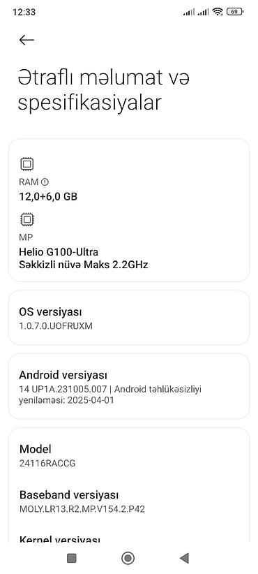 nokia n 95: Redmi Note 14 Pro+, 512 GB, rəng - Göy, Sənədlərlə, Sensor, Barmaq izi — 8