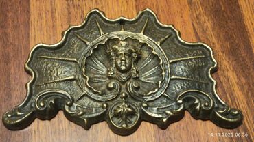 Digər ev dekoru: Məhsul: Bərk döküm metal dekorativ divar elementıtökmə latun 8kq — 1