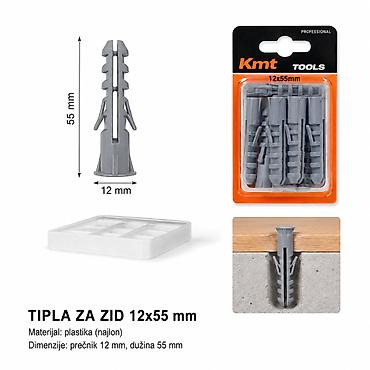 KMT Plavo-beli dvobojni četvrtasti tipl 12×55 mm – set Opis: -