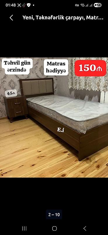 taxt dosekleri: Təknəfərlik çarpayılar – müxtəlif modellər - Başlıq hissəsi yumşaq — 2